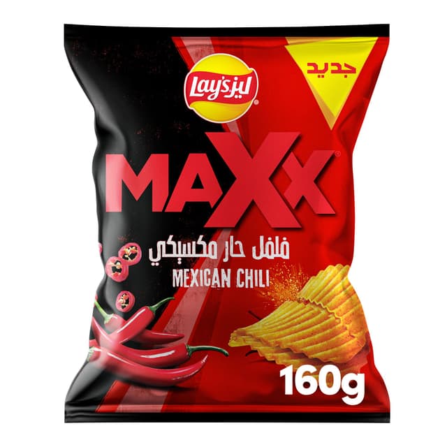 Lay's Maxx Mexican Chili Chips, 160g