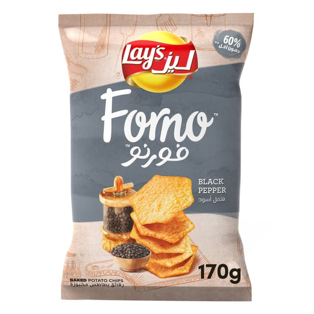 Lay's Forno Black Pepper Potato Chips, 165g
