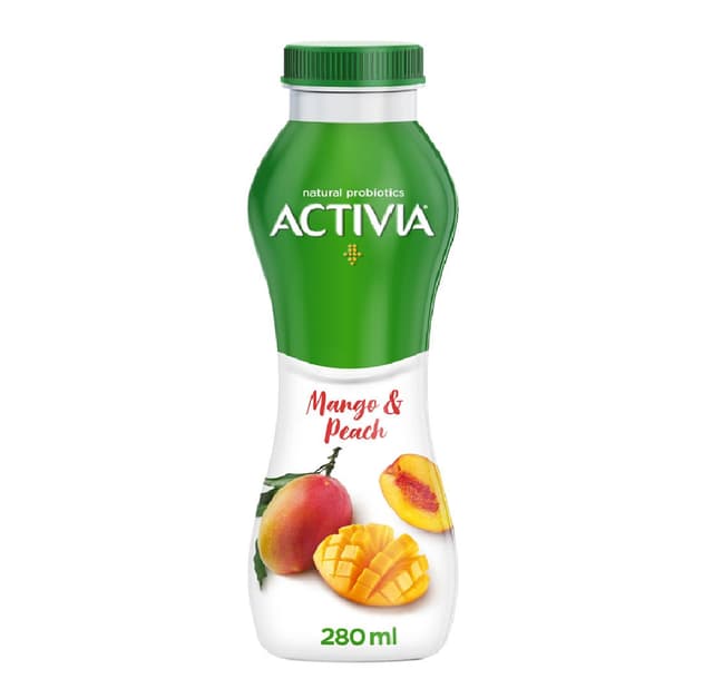 أكتيفيا يوغورت جو بيتش اند جراين مشروب خوخ ومانجو، 280ml