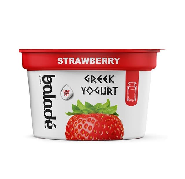 Balade Farms Low Fat Strawberry Greek Style Yoghurt, 180g