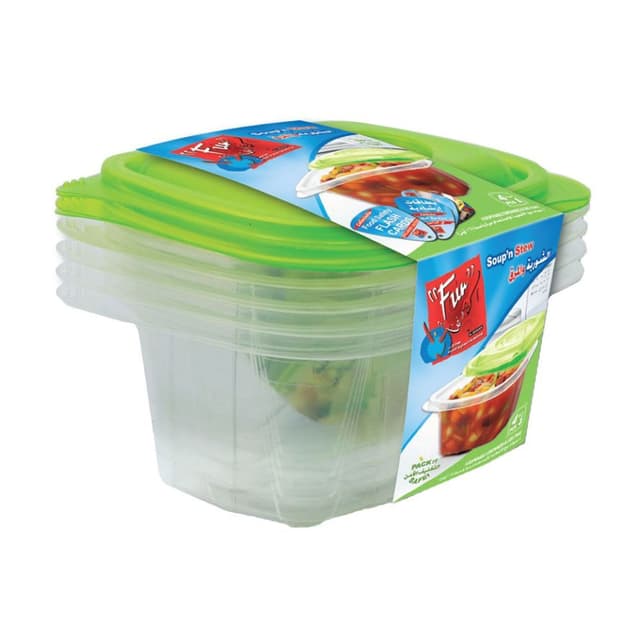 Fun Multipurpose Clear Containers 16Oz 4'S