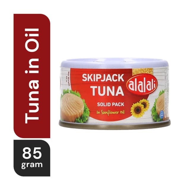 الألالي تونة سكيب جاك في زيت عباد الشمس, 85g