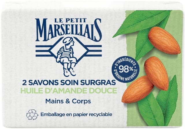 Le Petit Marseillais Almond Soap Bar, 2x100g
