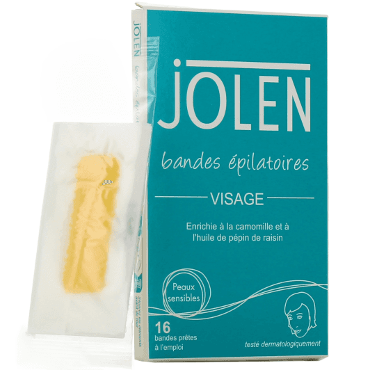 Jolen Facial Hair Removal Strips, 16 Strips