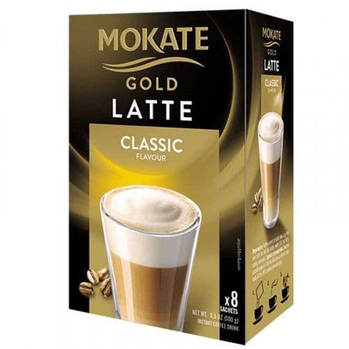 Mokate Gold Latte Classic Delicious Instant Coffee, 8x12.5g