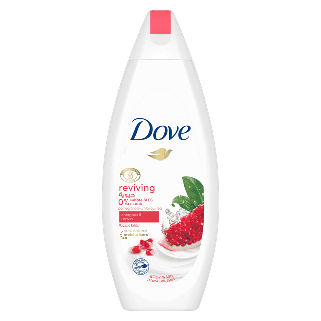 Dove Reviving Body Wash (250ml) with Loofah, 1 Set