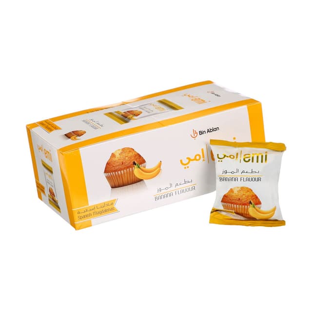 Emi Banana Flavour Filled Cupcake, 480g