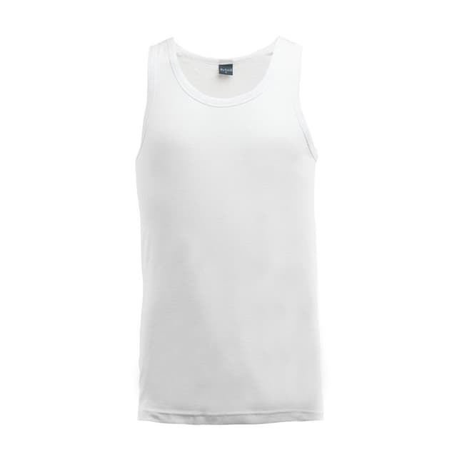 Byford Mens Vest 4013, White, Medium, 1 Piece