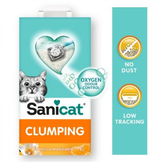 Sanicat Clumping Vanilla Mandarin, 8L