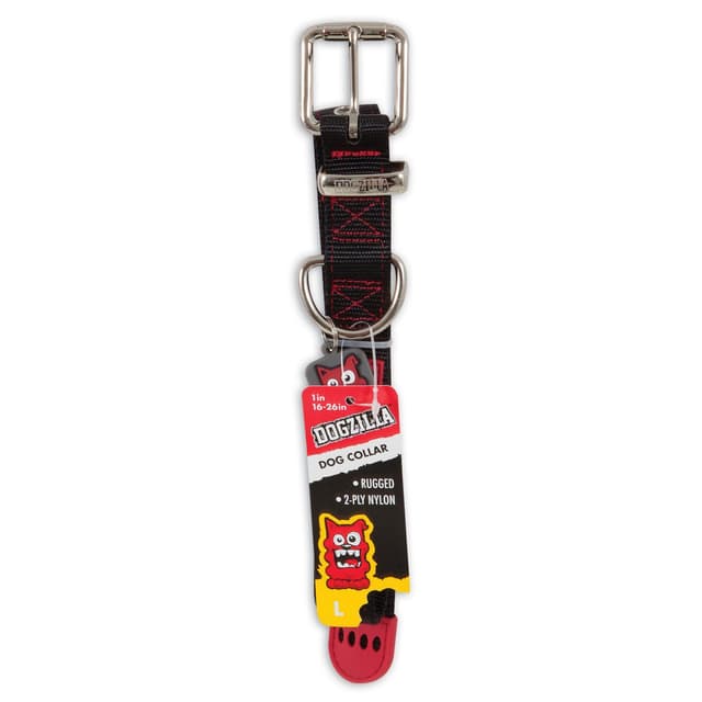 Petmate Dogzilla Collar 1x16-26 Inches, Black, 1 Piece