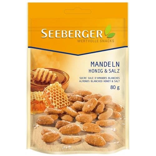 Seeberger Honey & Salt Blanched Almonds, 80g