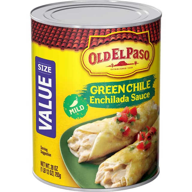 Old El Paso Green Chili Enchilada Sauce Mild, 793g