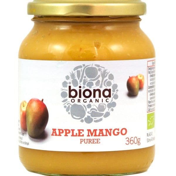Biona Organic Gluten Fee Apple & Mango Puree 360G