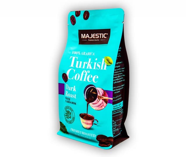 Majestic 100% Arabica Dark Roast with Cardamom Turkish Coffee