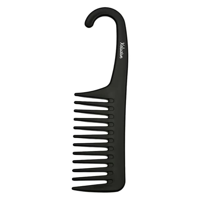 Xcluzive Wide Tooth Combs with Handle, 2 Pieces