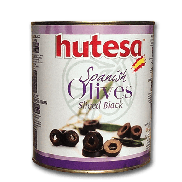 Hutesa Black Sliced Olives, 1.56kg