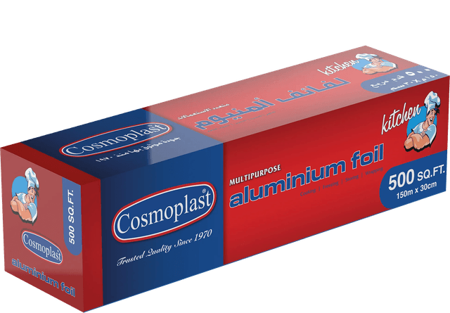Cosmoplast Aluminium Foil 30cm, 500 Sq.Ft