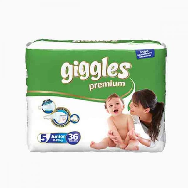 Giggles Premium Junior Baby Diaper, 11-25kg, 70 Pieces