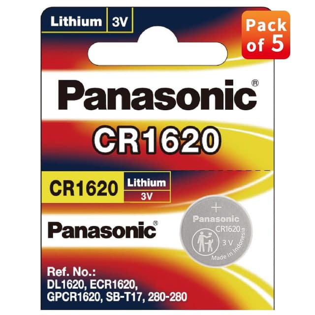 Panasonic Battery Lithium, 3V Cr 1620