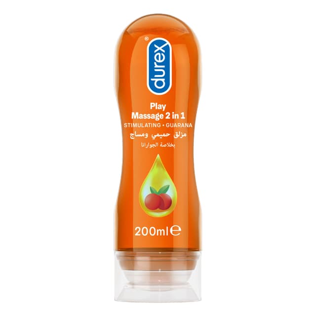 Durex Play Massage 2-in-1 Lube Gel with Guarana, 200ml