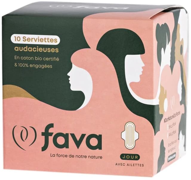 Fava 10 Organic Napkin For Night