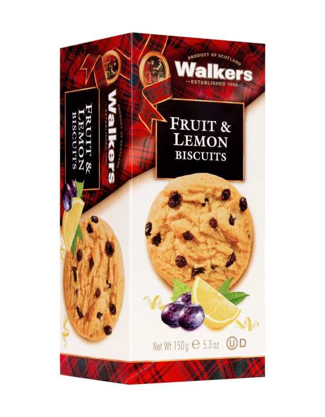 Walkers Fruit & Lemon Biscuits, 150g
