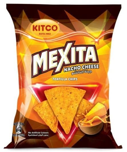 Kitco Mexita Nacho Cheese Tortilla Chips, 48g