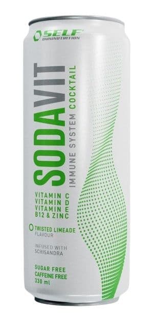 Self Omninutrition Sodavit Twisted Limeade Soft Drink with Vitamins & Minerals, 330ml