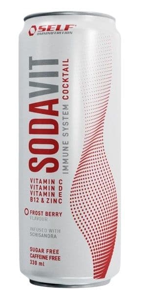 Self Omninutrition Sodavit Frost Berry Soft Drink with Vitamins & Minerals, 330ml