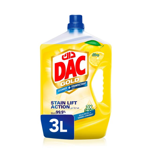 Dac Disinfectant Gold Lemon 3 L