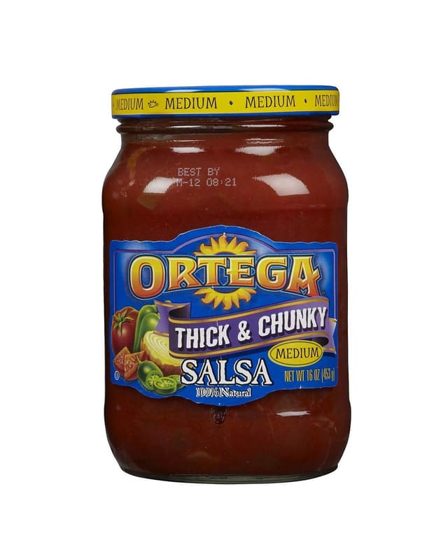 Ortega Salsa Thick and Chunky Medium 454g