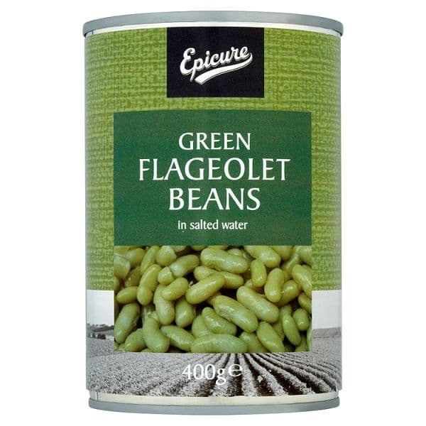 Epicure Green Flageolet Beans in Salted Water 400g