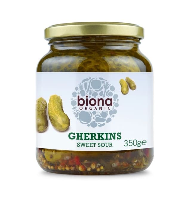 Biona Organic Gherkins Sweet Sour 350g