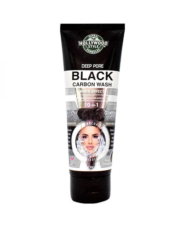 Hollywood Style White Effect 10In1 Deep Pore Black Carbon Face Wash Cruelty-Free 100 ml