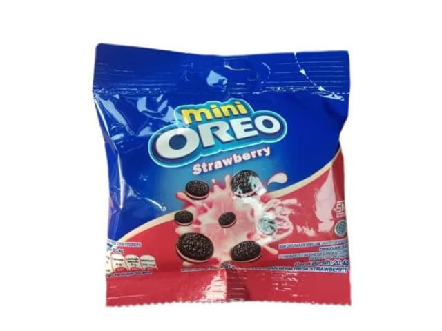 Oreo Mini Strawberry Cream Biscuits, 20.4g