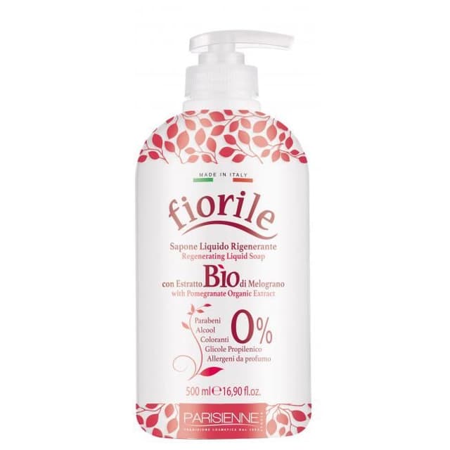 Parisienne Fiorile Regenerating Liquid Soap with Pomegranate Organic Extract 500ml