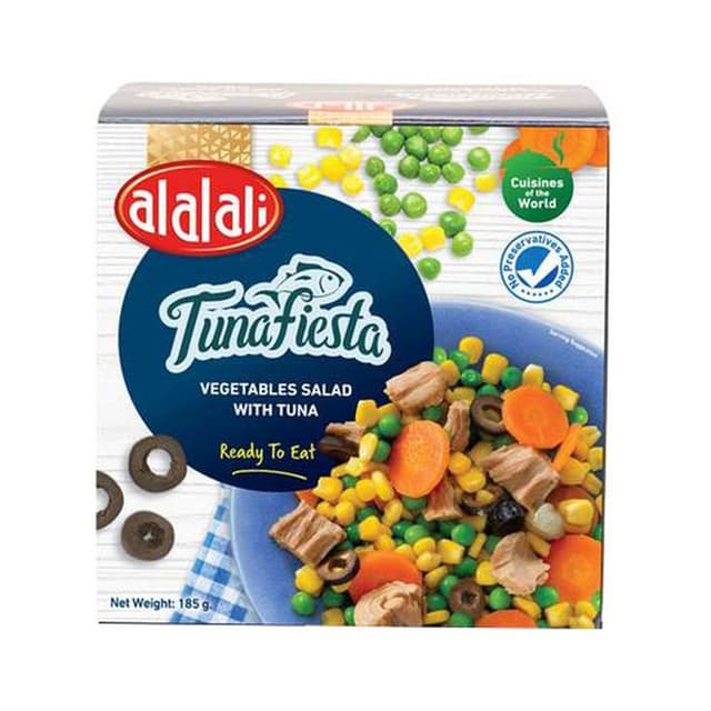 العلالي سلطة خضروات مع تونة, 185g