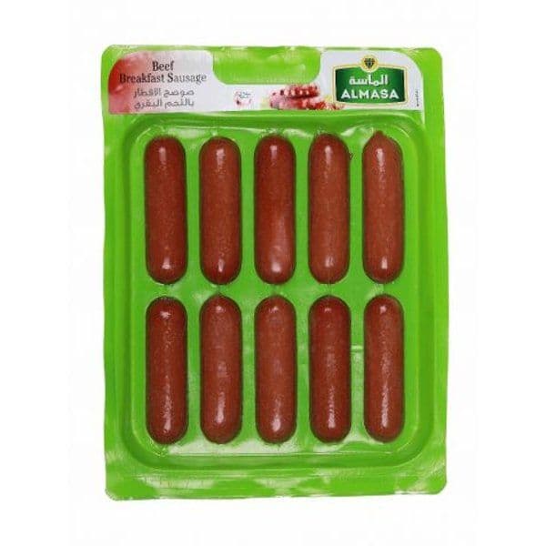 Almasa Beef Breakfast Sausage Skinpack, 300g