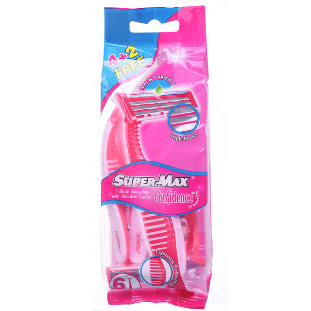 SUPERMAX RAZORS FOR WOMEN CONFIDENCE 4S