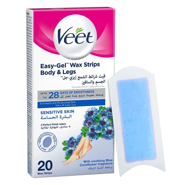 VEET COLD WAX STRIPS SENSITIVE 6S VT050