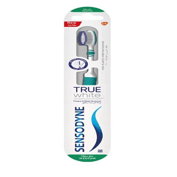 SENSODYNE TOOTHBRUSH TRUE WHITE MEDIUM 1PC