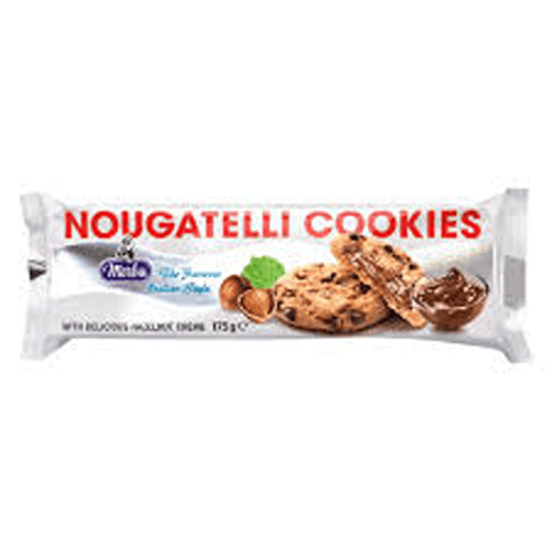 MERBA COOKIES NOUGATELLI WITH HAZELNUT CREME 175GR