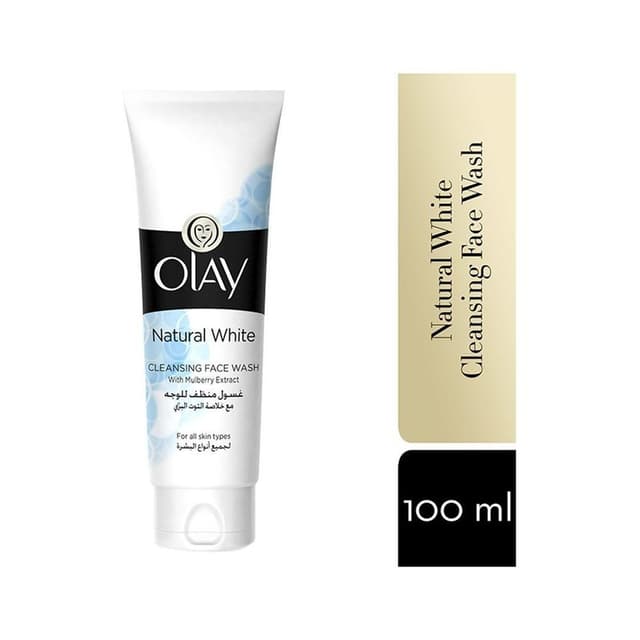 OLAY NATURAL WHITE FACE WASH SPCL PROMO 100ML