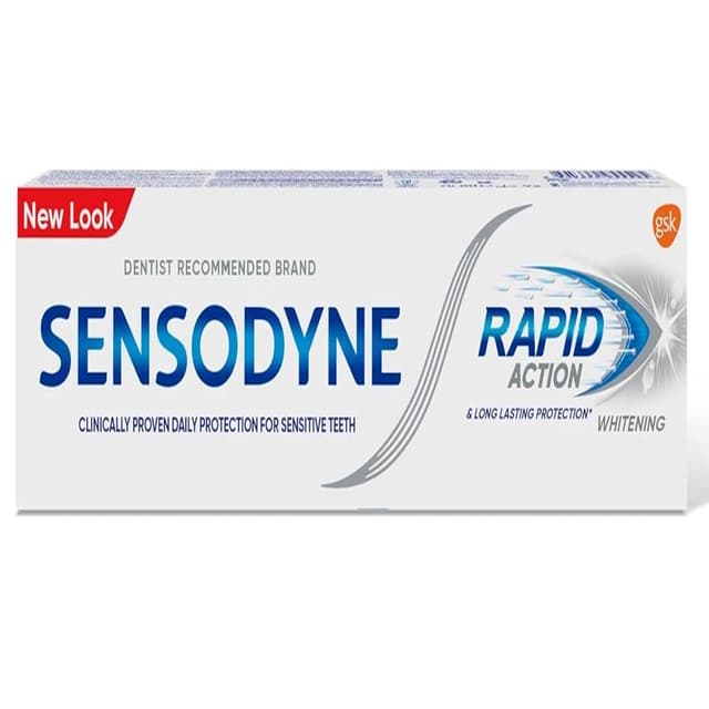 SENSODYNE TOOTHPASTE RAPID ACTION WHITENING 75ML