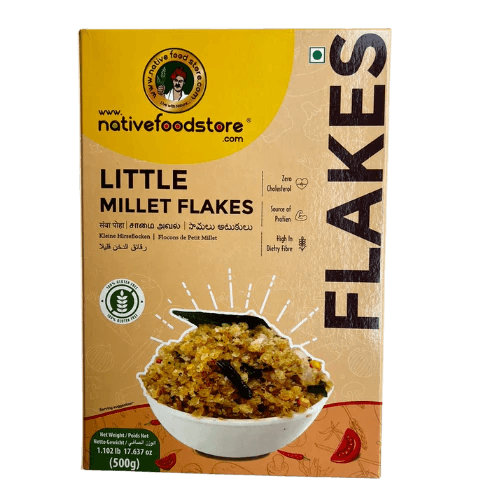 NATIVEFOOD MILLET FLAKES LITTLE  SAMAI  500G
