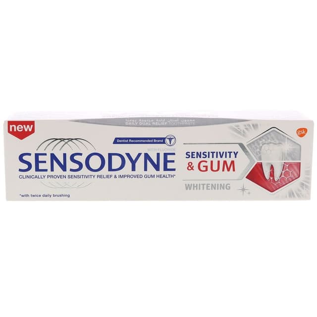 SENSODYNE TOOTHPASTE SENSITIVITY & GUM WHITENING 75ML