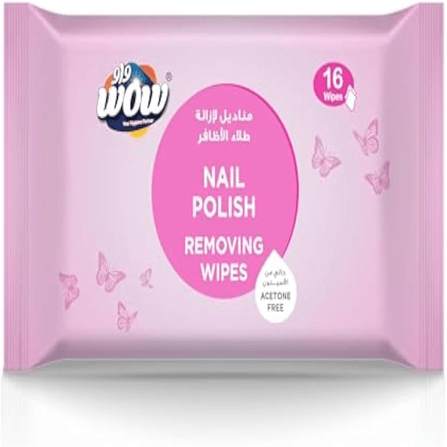 WOW NAIL POLISH REMOVING WIPES 16S