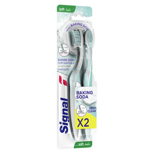 SIGNAL TOOTH BRUSH WITH BAKING SODA DEEP CLEAN SOFT 2S