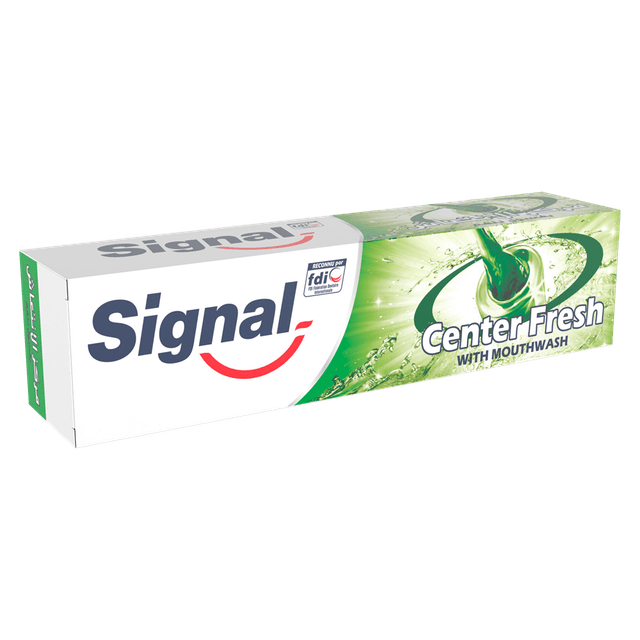 SIGNAL TOOTH PASTE GREEN CENTER FRESH WITH MOUTHWASH 100ML