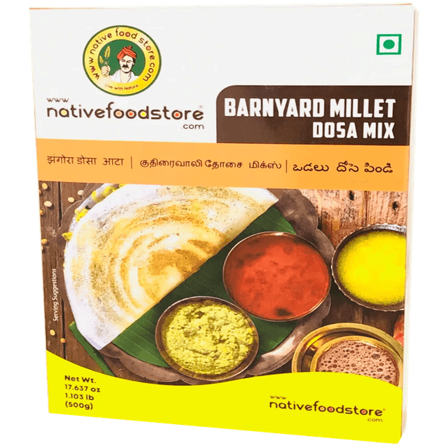 NATIVEFOOD BARNYARD MILLET DOSA MIX 500G